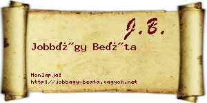 Jobbágy Beáta névjegykártya